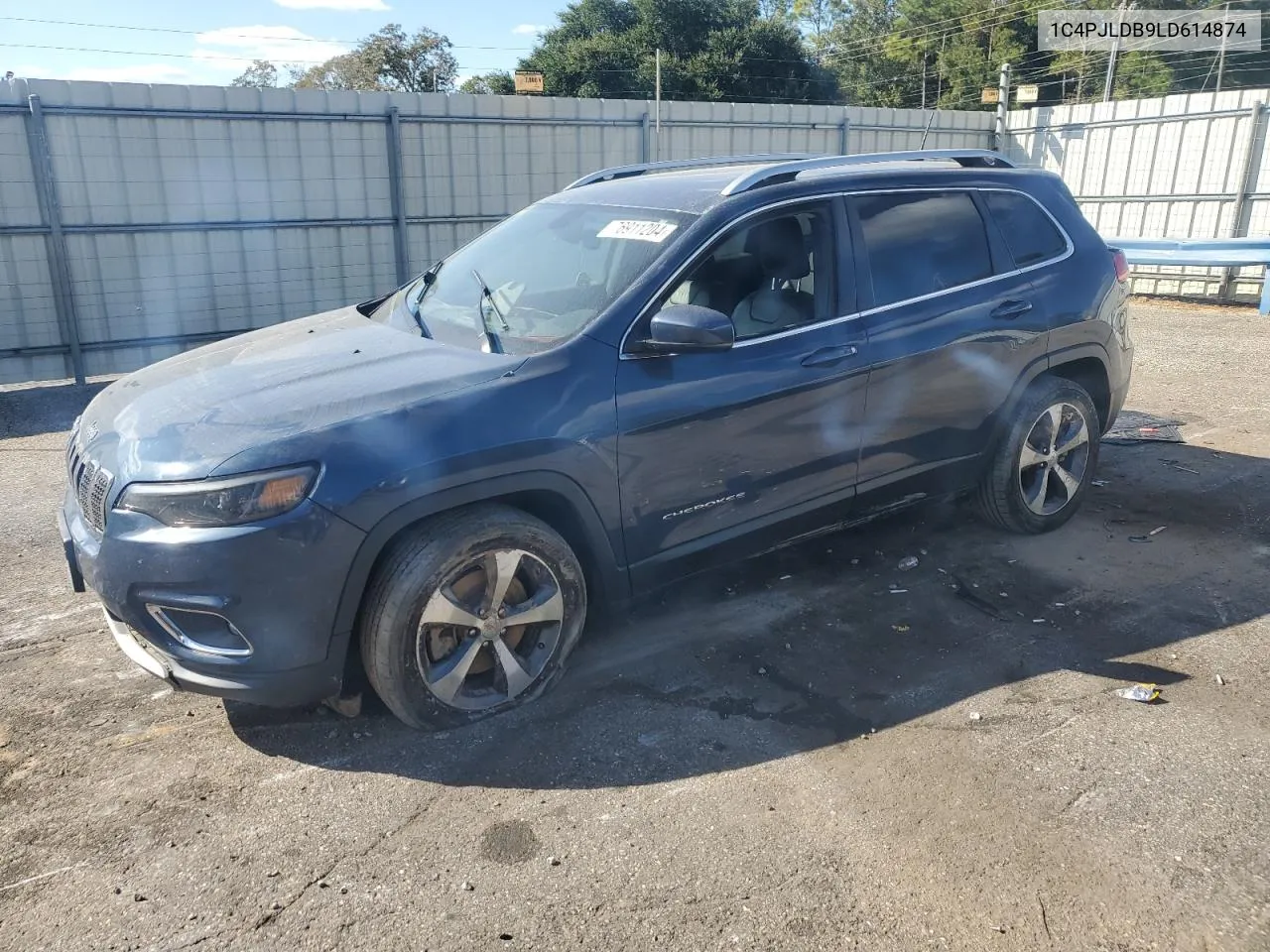 2020 Jeep Cherokee Limited VIN: 1C4PJLDB9LD614874 Lot: 76911204