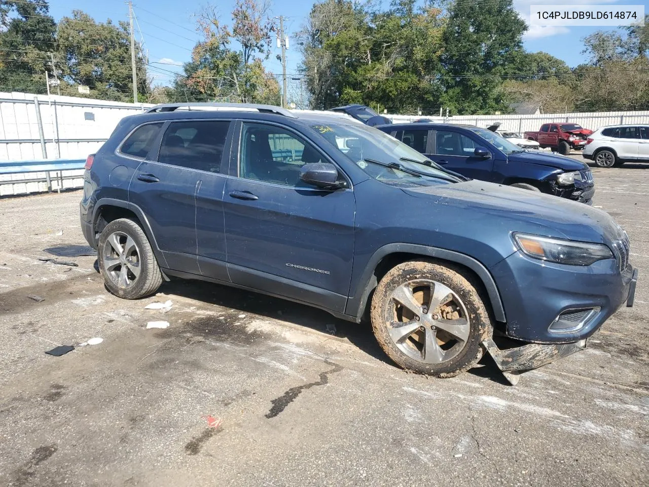 2020 Jeep Cherokee Limited VIN: 1C4PJLDB9LD614874 Lot: 76911204