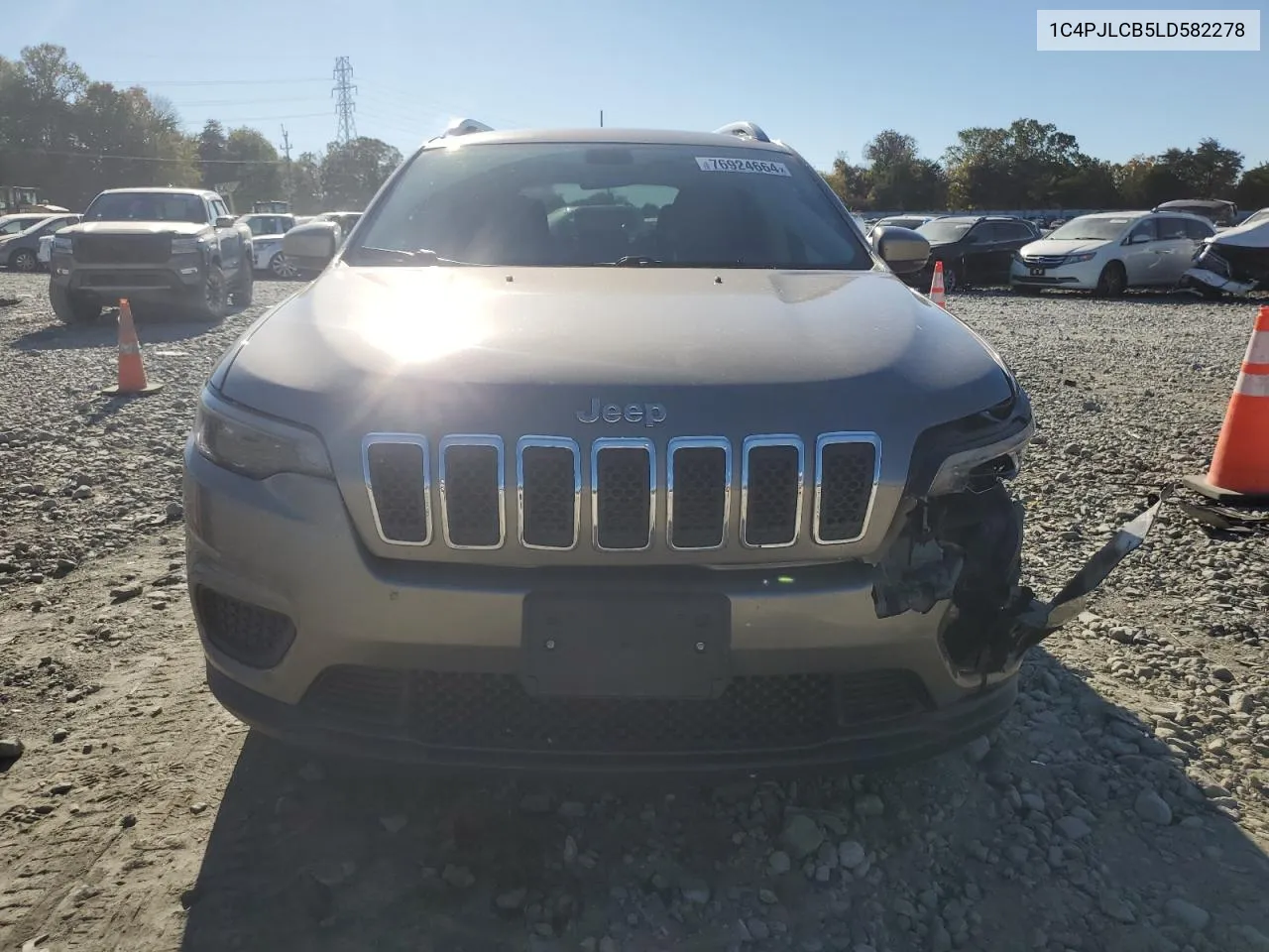 2020 Jeep Cherokee Latitude VIN: 1C4PJLCB5LD582278 Lot: 76924664