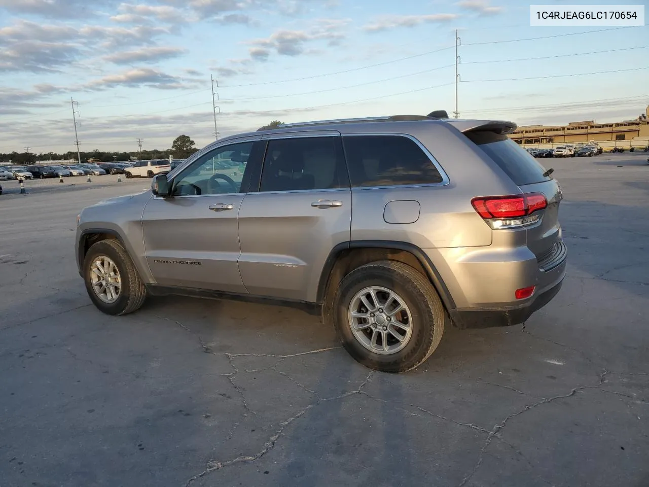 2020 Jeep Grand Cherokee Laredo VIN: 1C4RJEAG6LC170654 Lot: 76978434