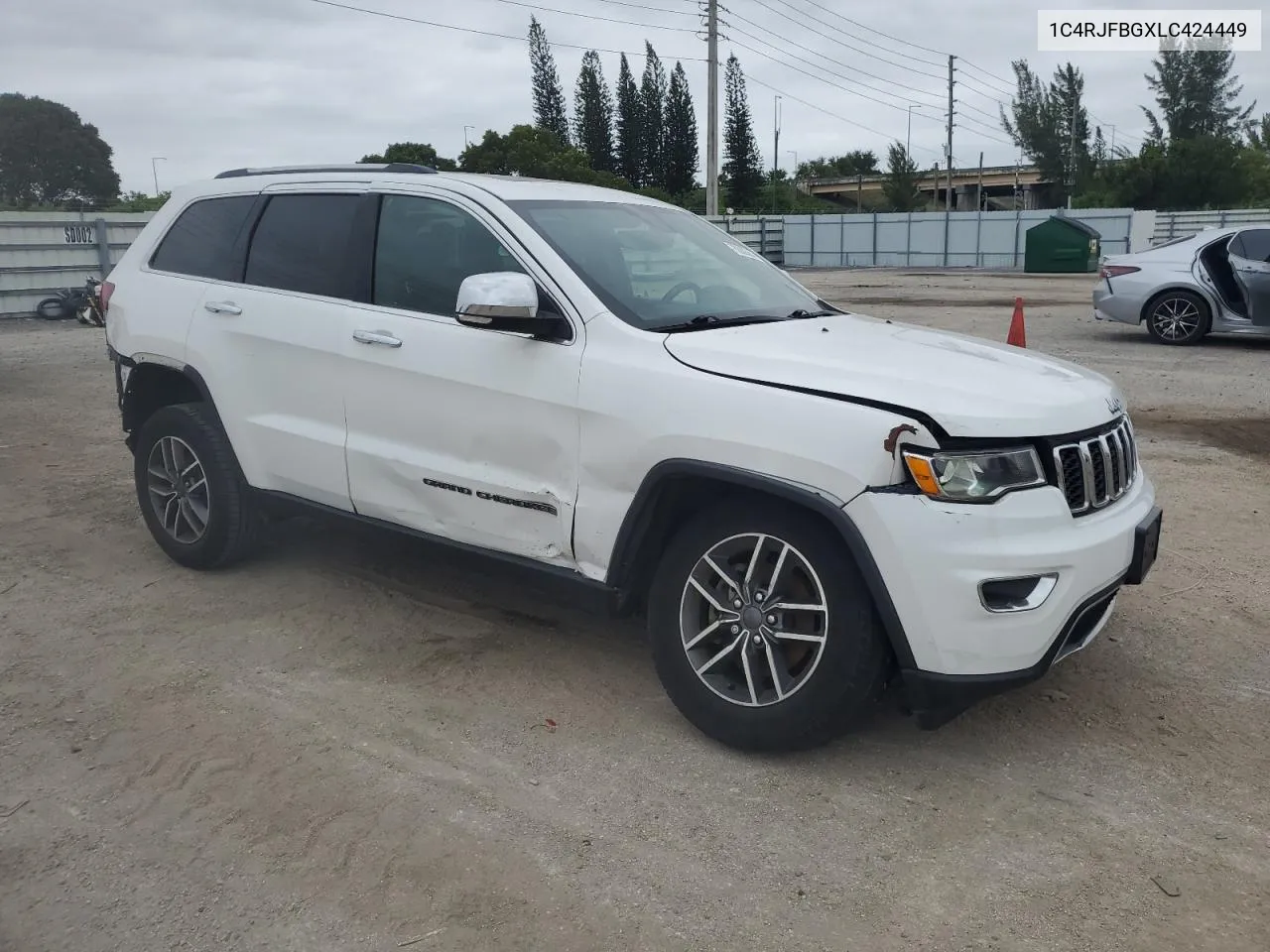 2020 Jeep Grand Cherokee Limited VIN: 1C4RJFBGXLC424449 Lot: 76980564