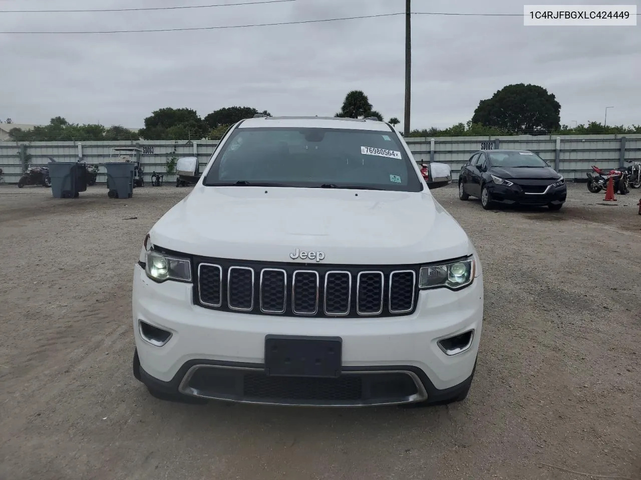 2020 Jeep Grand Cherokee Limited VIN: 1C4RJFBGXLC424449 Lot: 76980564