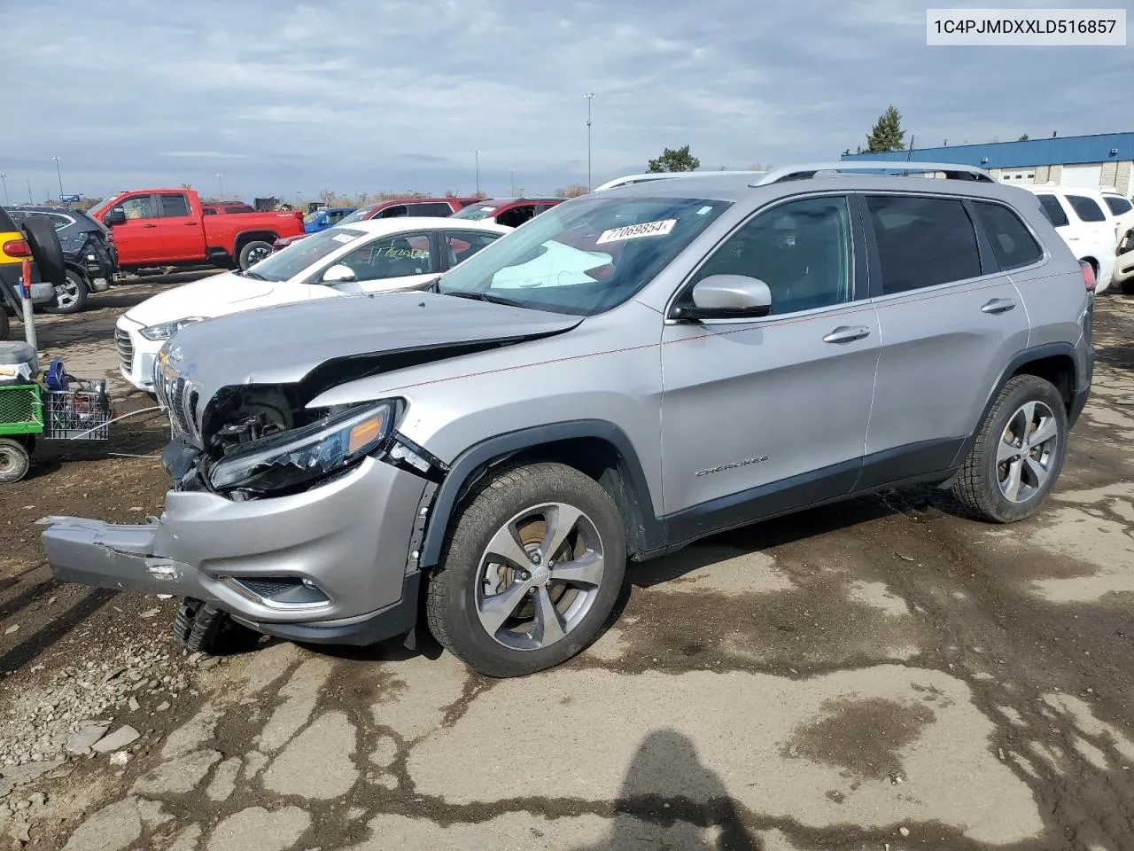 2020 Jeep Cherokee Limited VIN: 1C4PJMDXXLD516857 Lot: 77069854