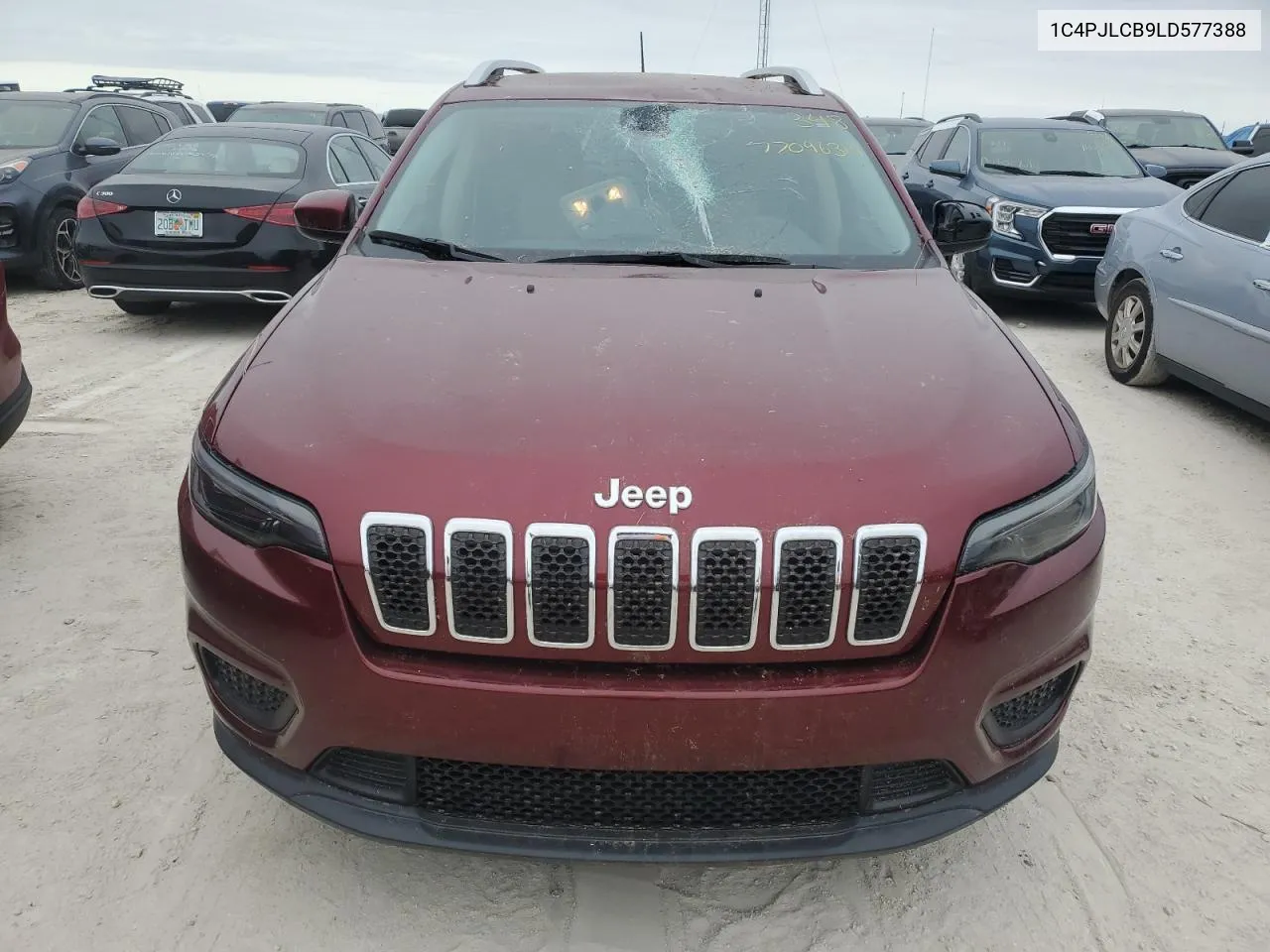 2020 Jeep Cherokee Latitude VIN: 1C4PJLCB9LD577388 Lot: 77096314