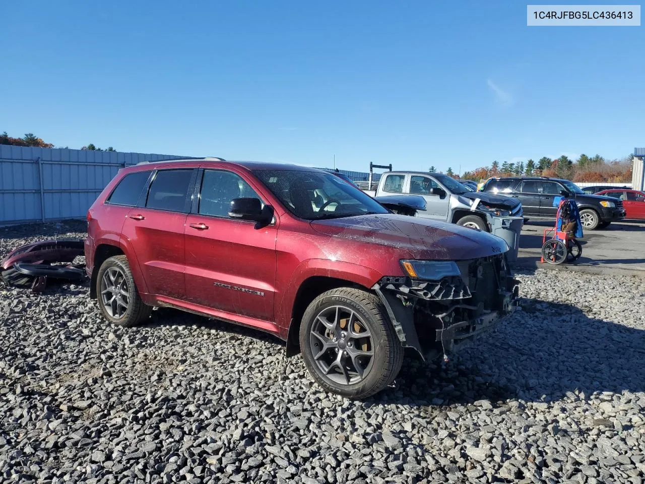 2020 Jeep Grand Cherokee Limited VIN: 1C4RJFBG5LC436413 Lot: 77109244