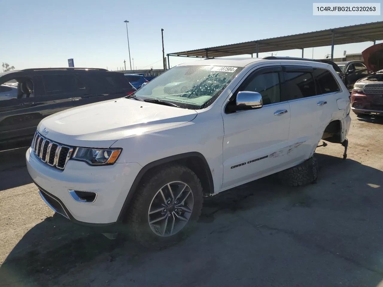 2020 Jeep Grand Cherokee Limited VIN: 1C4RJFBG2LC320263 Lot: 77387504