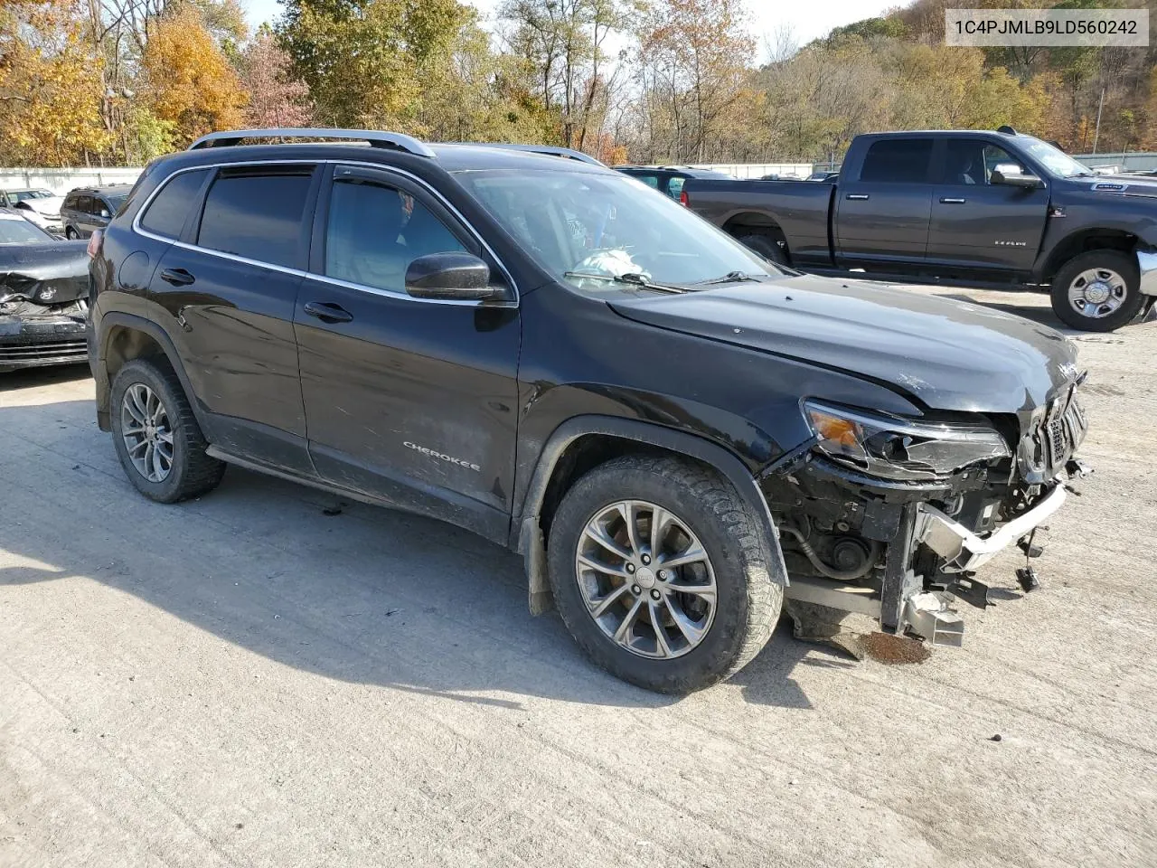 2020 Jeep Cherokee Latitude Plus VIN: 1C4PJMLB9LD560242 Lot: 77445464