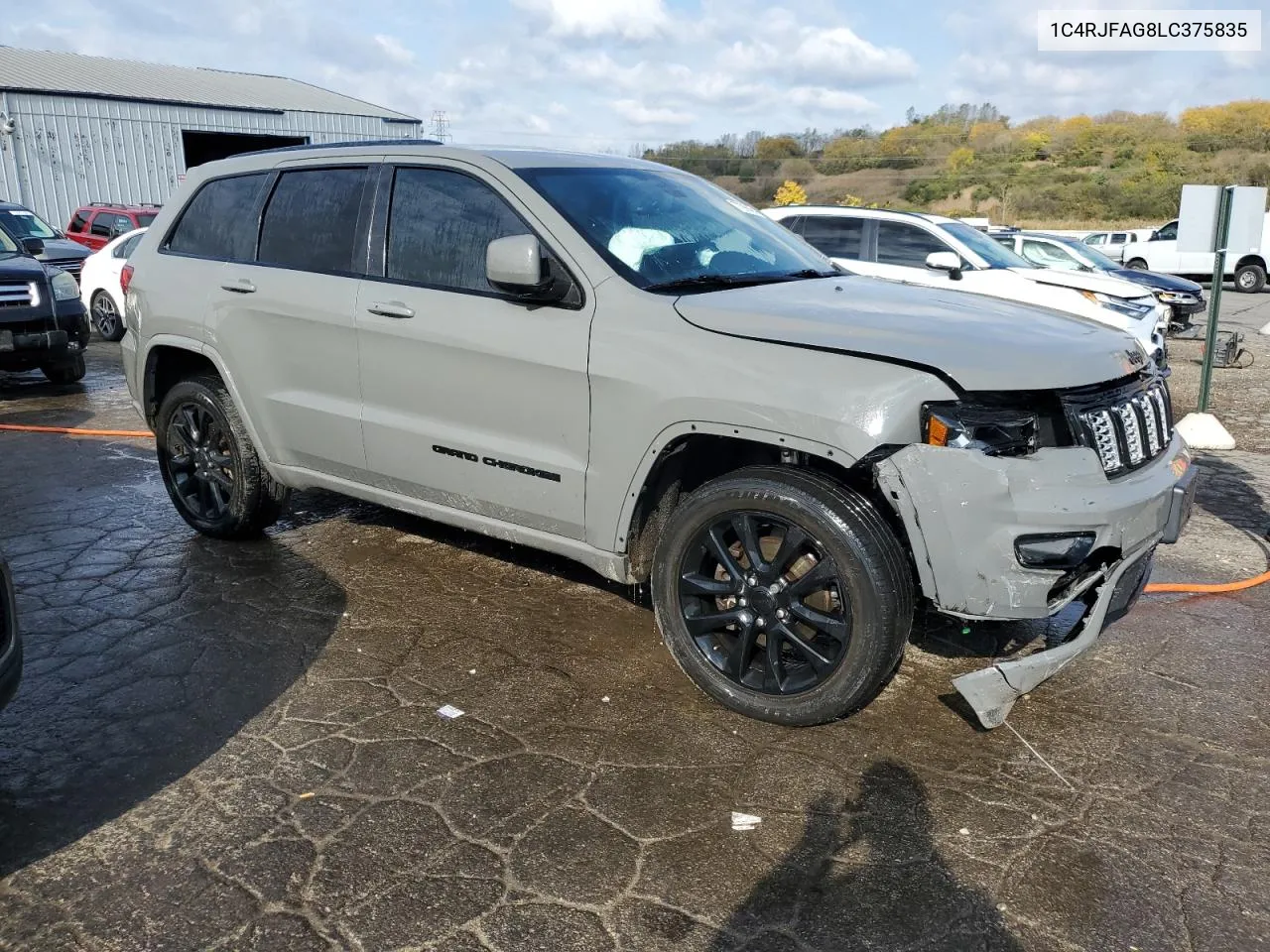 2020 Jeep Grand Cherokee Laredo VIN: 1C4RJFAG8LC375835 Lot: 77588464