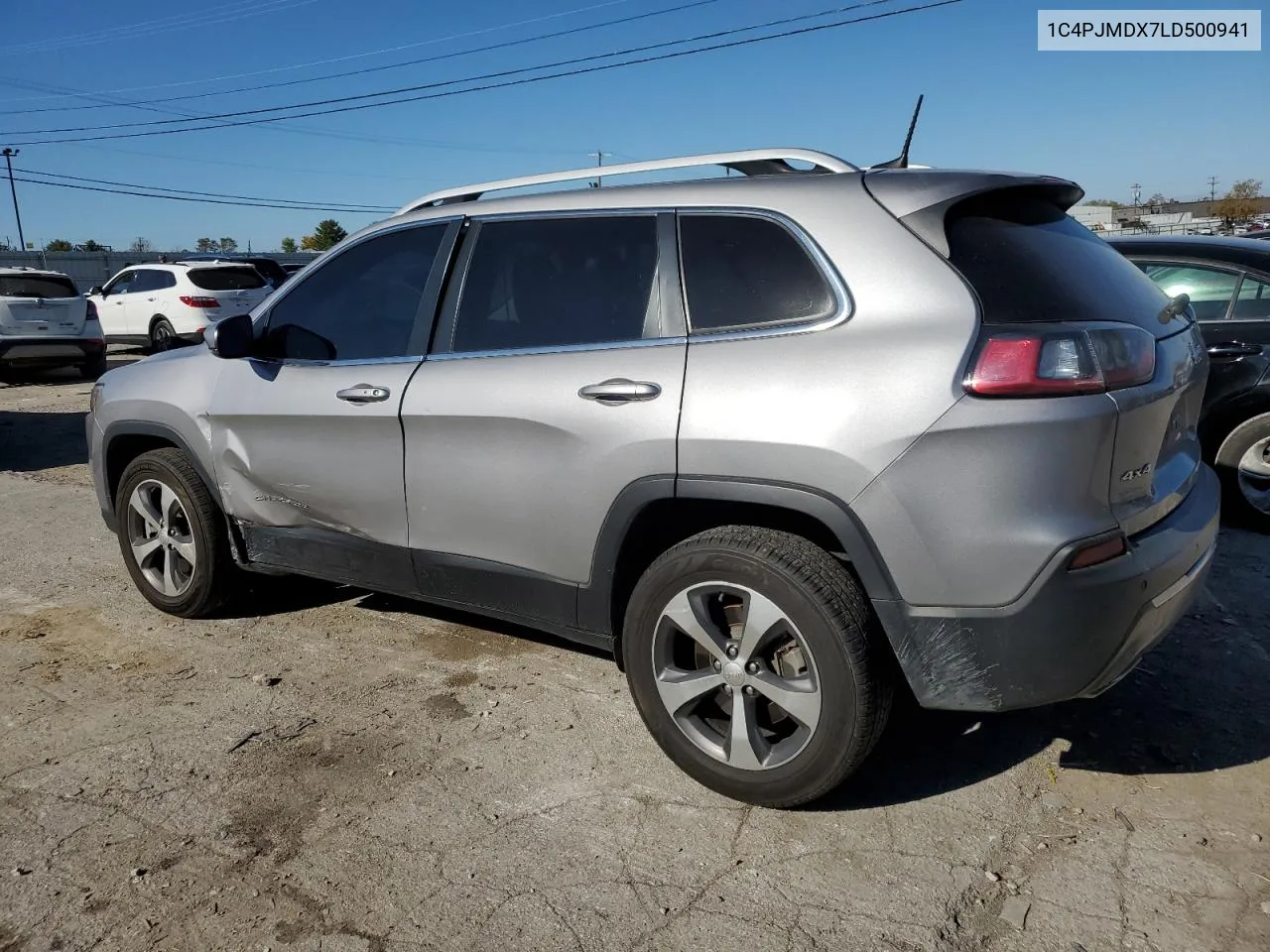 2020 Jeep Cherokee Limited VIN: 1C4PJMDX7LD500941 Lot: 77589334