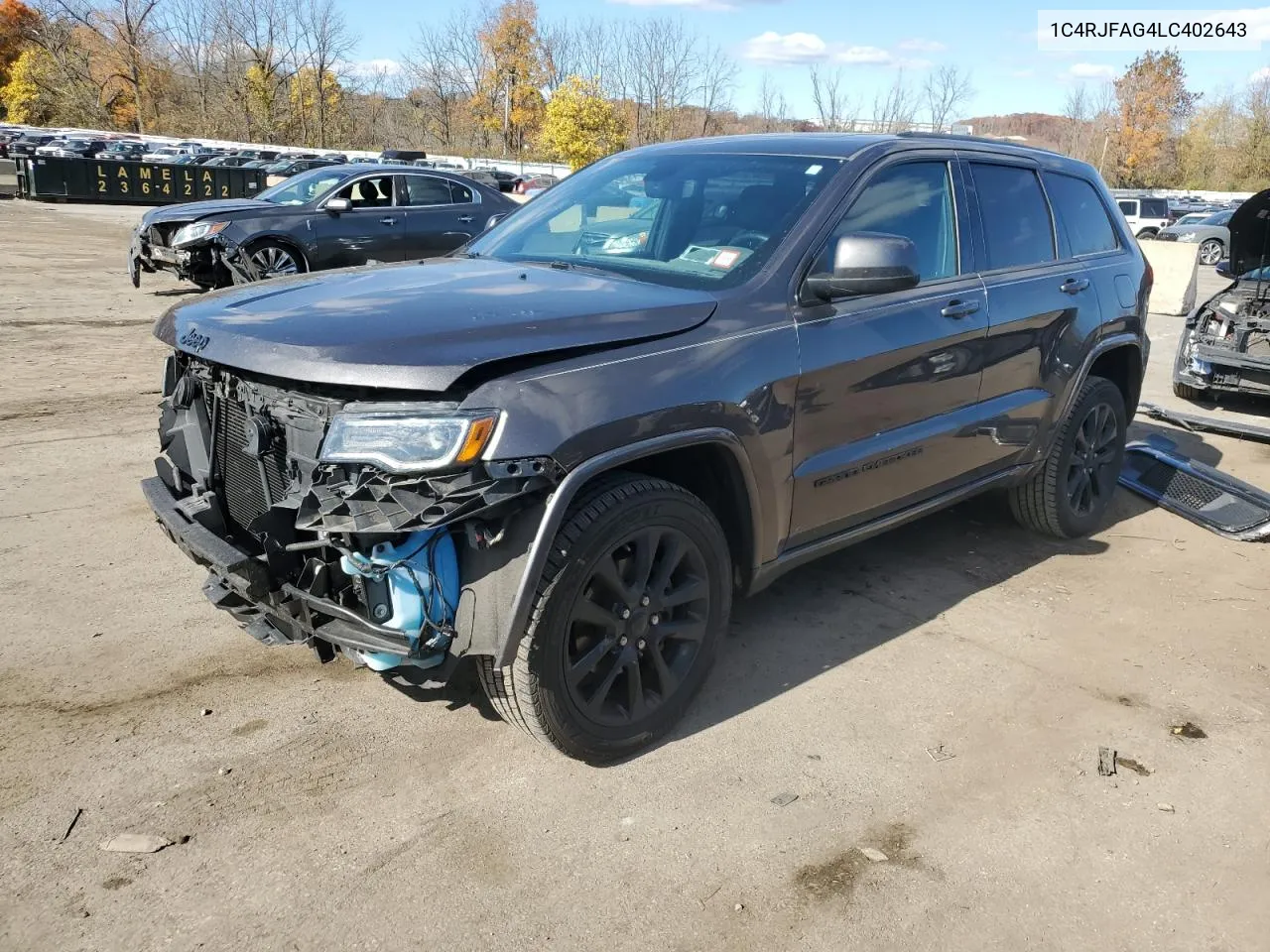 2020 Jeep Grand Cherokee Laredo VIN: 1C4RJFAG4LC402643 Lot: 77668264