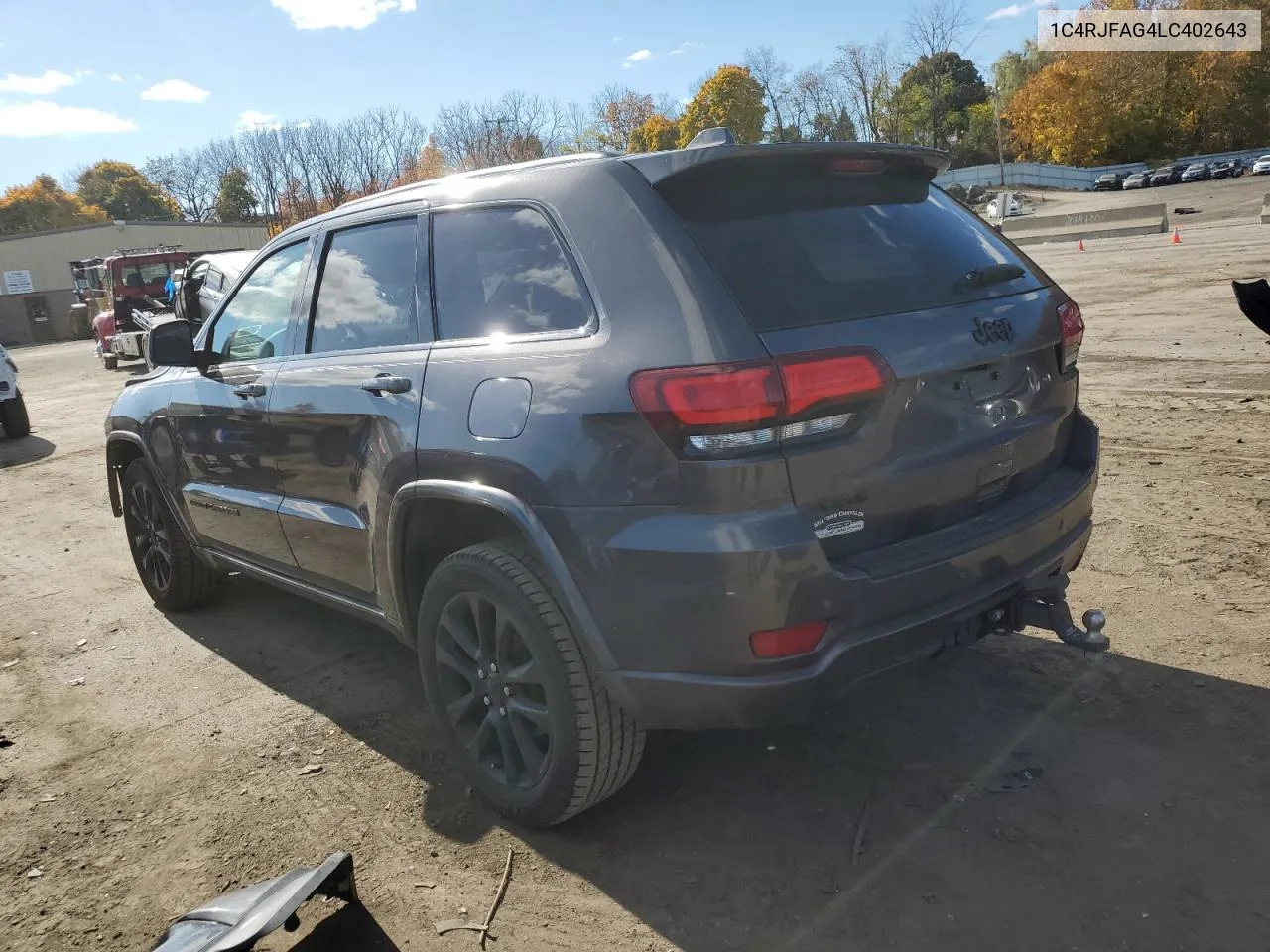 2020 Jeep Grand Cherokee Laredo VIN: 1C4RJFAG4LC402643 Lot: 77668264