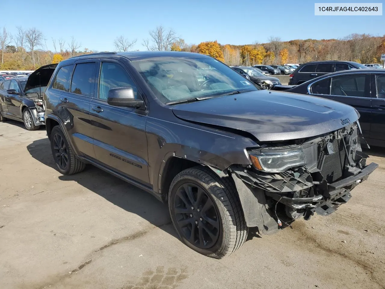 2020 Jeep Grand Cherokee Laredo VIN: 1C4RJFAG4LC402643 Lot: 77668264