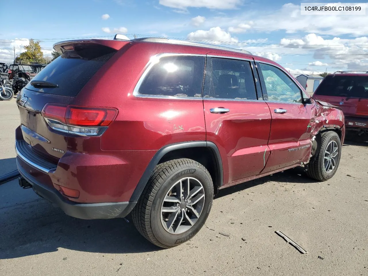 2020 Jeep Grand Cherokee Limited VIN: 1C4RJFBG0LC108199 Lot: 77669784