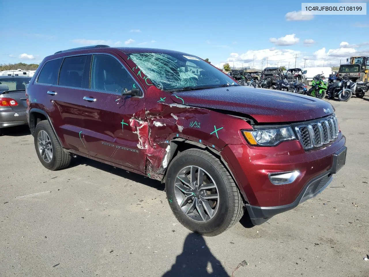 2020 Jeep Grand Cherokee Limited VIN: 1C4RJFBG0LC108199 Lot: 77669784