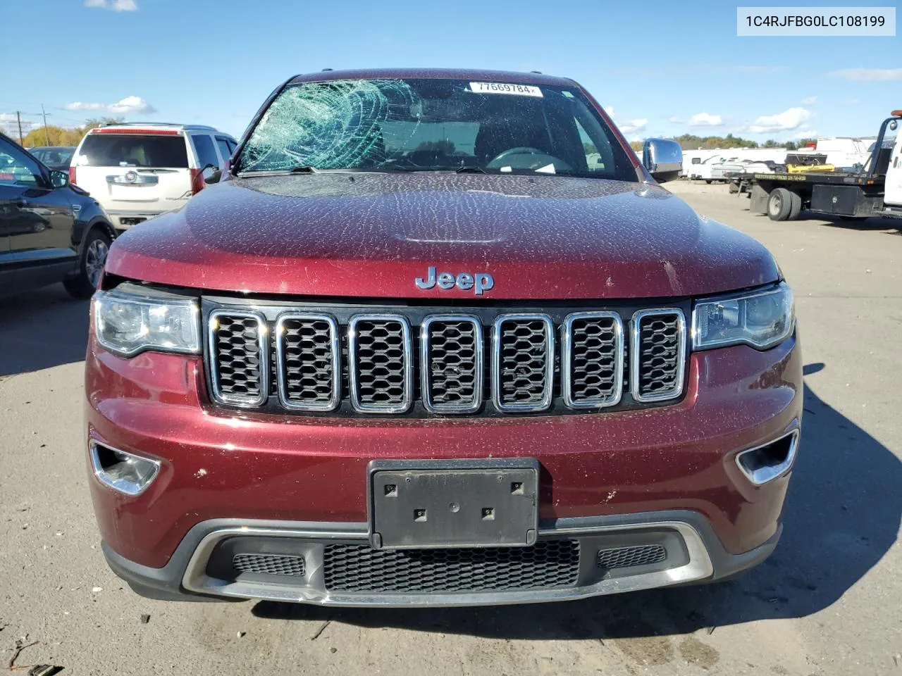 2020 Jeep Grand Cherokee Limited VIN: 1C4RJFBG0LC108199 Lot: 77669784