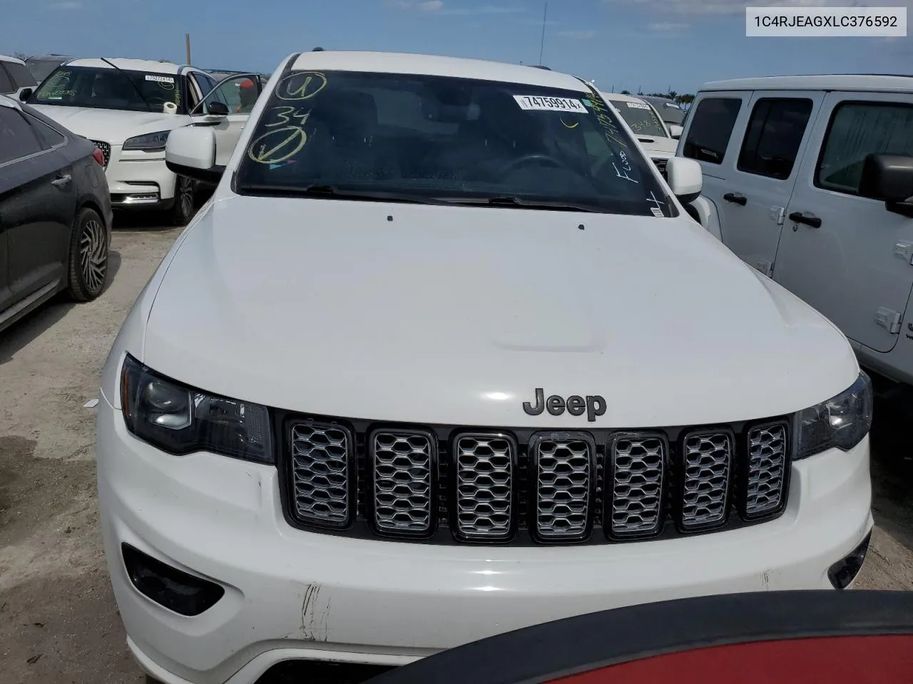 2020 Jeep Grand Cherokee Laredo VIN: 1C4RJEAGXLC376592 Lot: 77713834