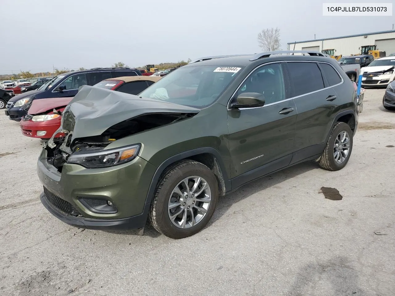 2020 Jeep Cherokee Latitude Plus VIN: 1C4PJLLB7LD531073 Lot: 78070944