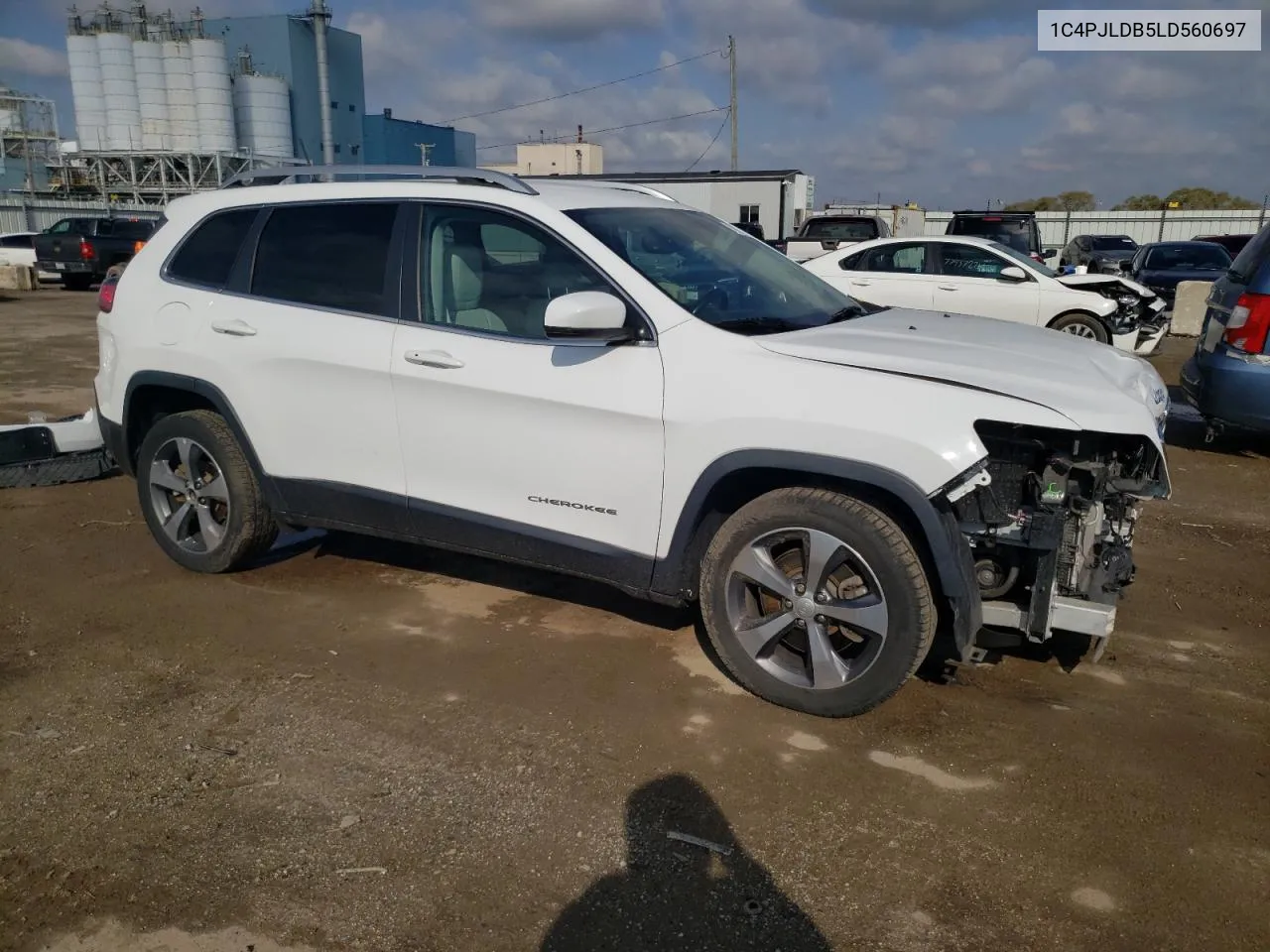 2020 Jeep Cherokee Limited VIN: 1C4PJLDB5LD560697 Lot: 78071384