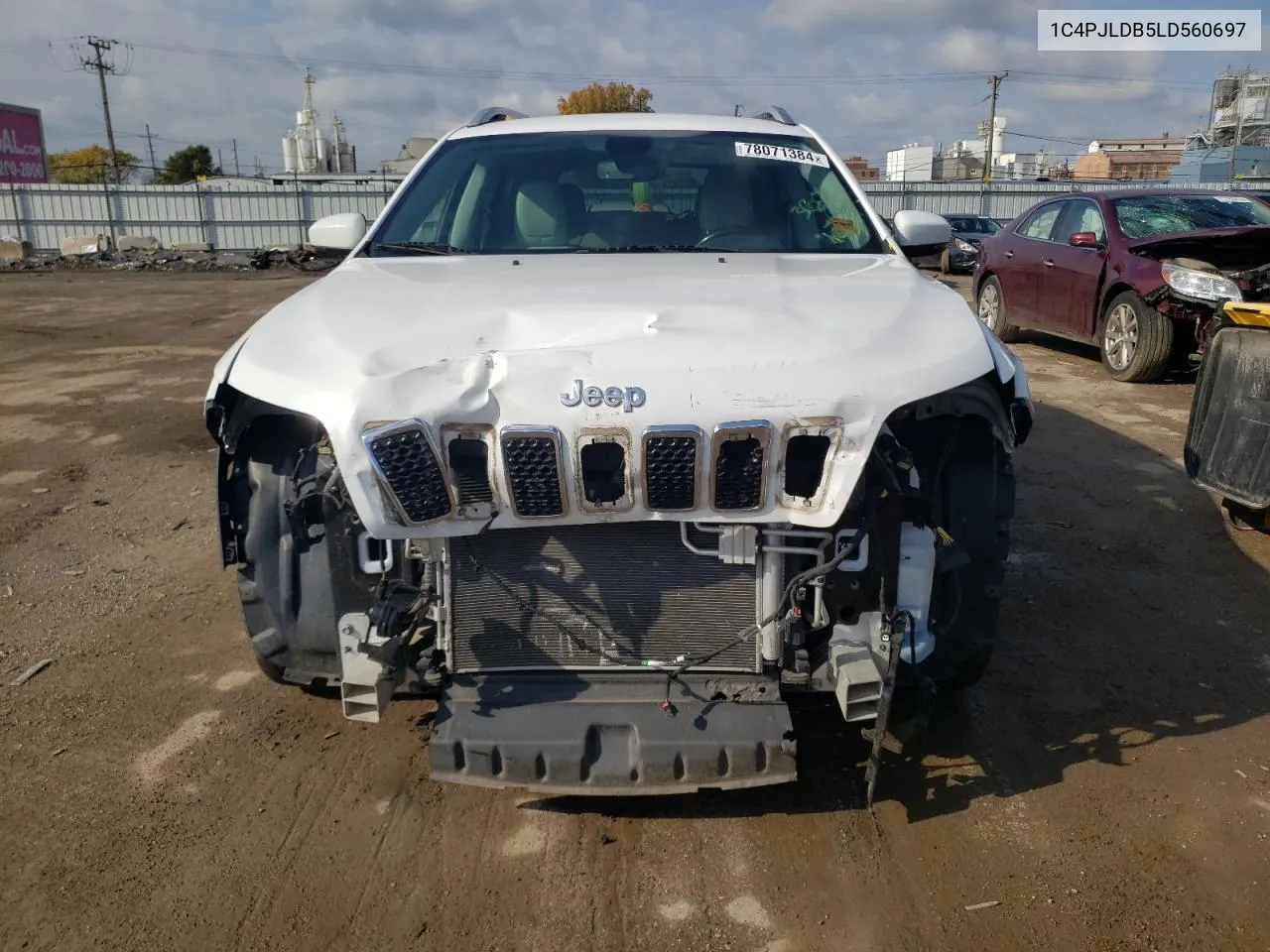 2020 Jeep Cherokee Limited VIN: 1C4PJLDB5LD560697 Lot: 78071384