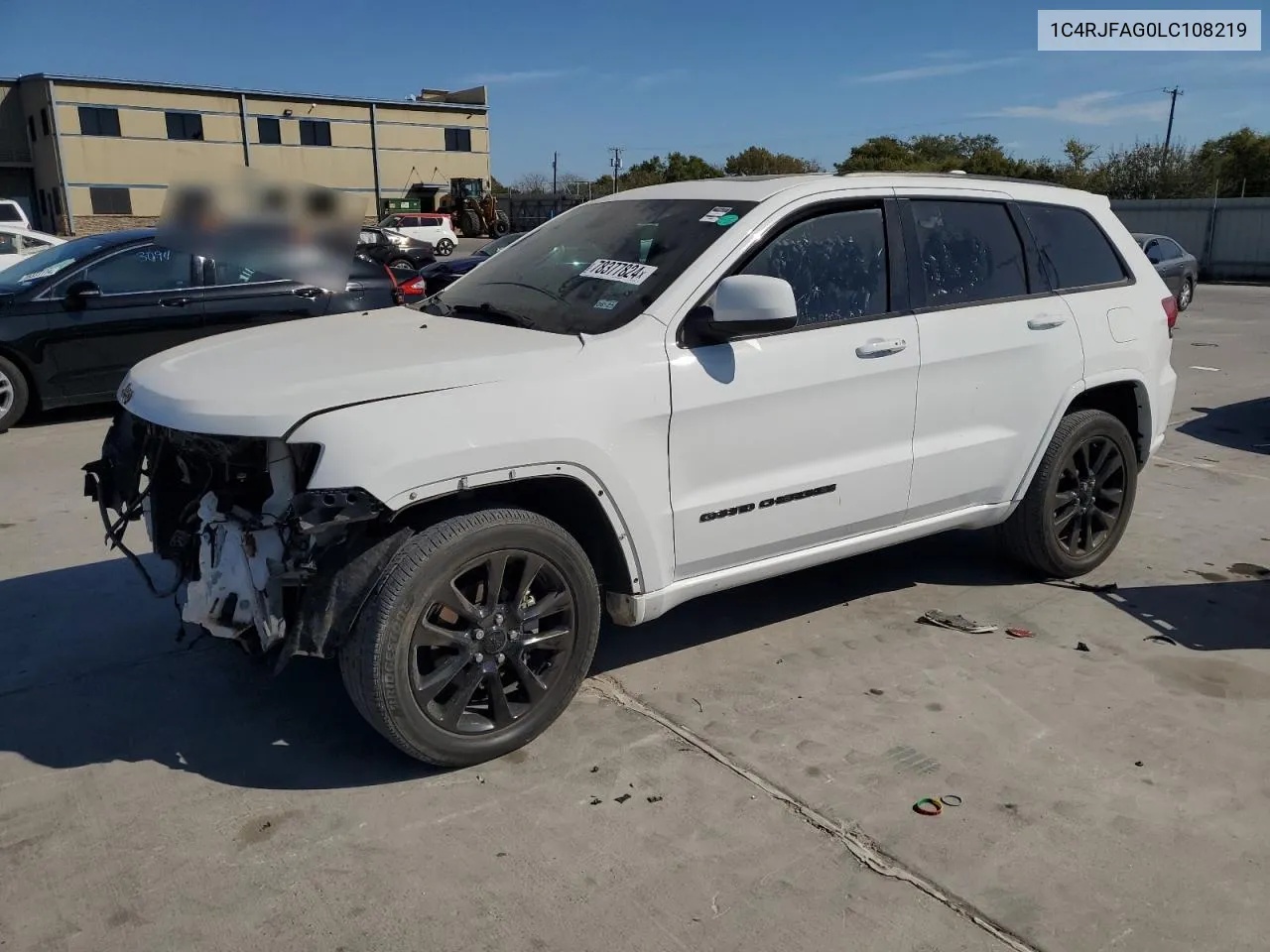 2020 Jeep Grand Cherokee Laredo VIN: 1C4RJFAG0LC108219 Lot: 78377824