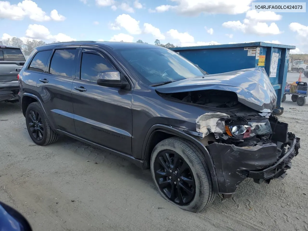 2020 Jeep Grand Cherokee Laredo VIN: 1C4RJFAG0LC424073 Lot: 78498734