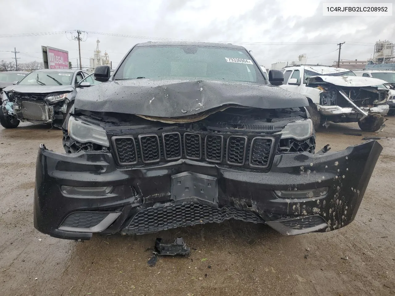 2020 Jeep Grand Cherokee Limited VIN: 1C4RJFBG2LC208952 Lot: 79336904