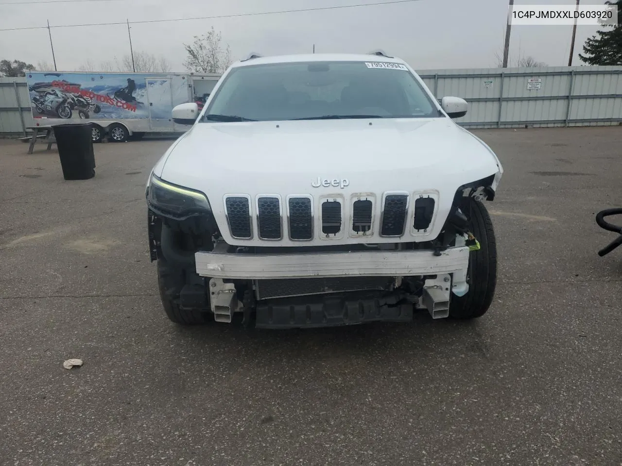 2020 Jeep Cherokee Limited VIN: 1C4PJMDXXLD603920 Lot: 79512994