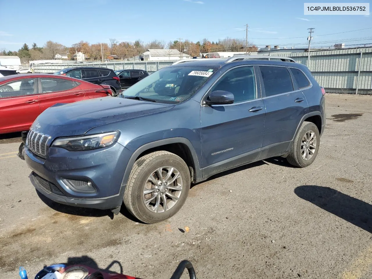 2020 Jeep Cherokee Latitude Plus VIN: 1C4PJMLB0LD536752 Lot: 79605684