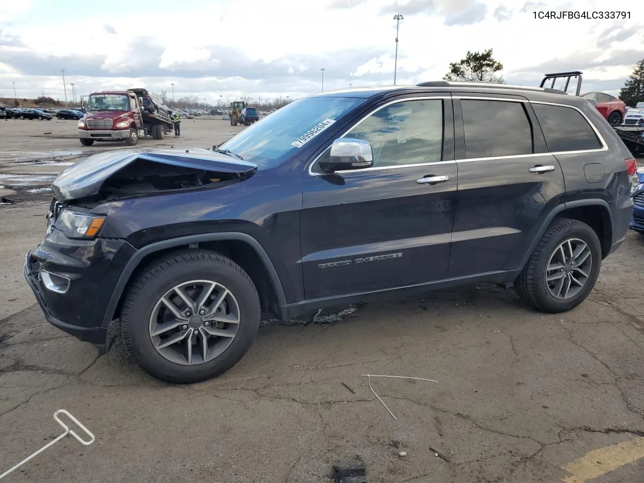 2020 Jeep Grand Cherokee Limited VIN: 1C4RJFBG4LC333791 Lot: 79996204