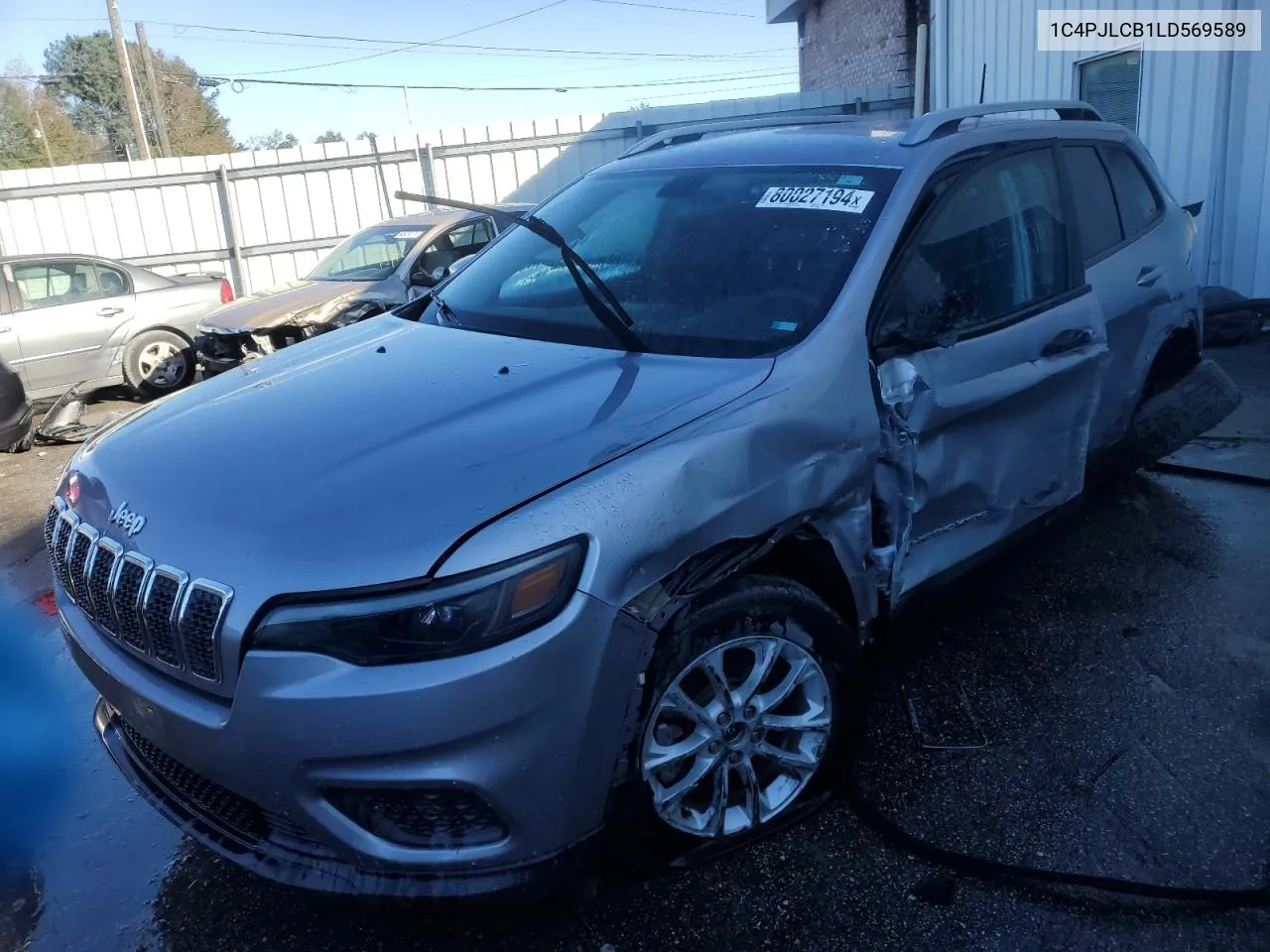 2020 Jeep Cherokee Latitude VIN: 1C4PJLCB1LD569589 Lot: 80027194