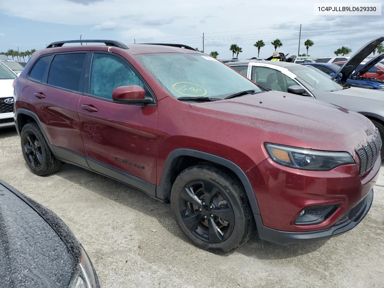 2020 Jeep Cherokee Latitude Plus VIN: 1C4PJLLB9LD629330 Lot: 80803284