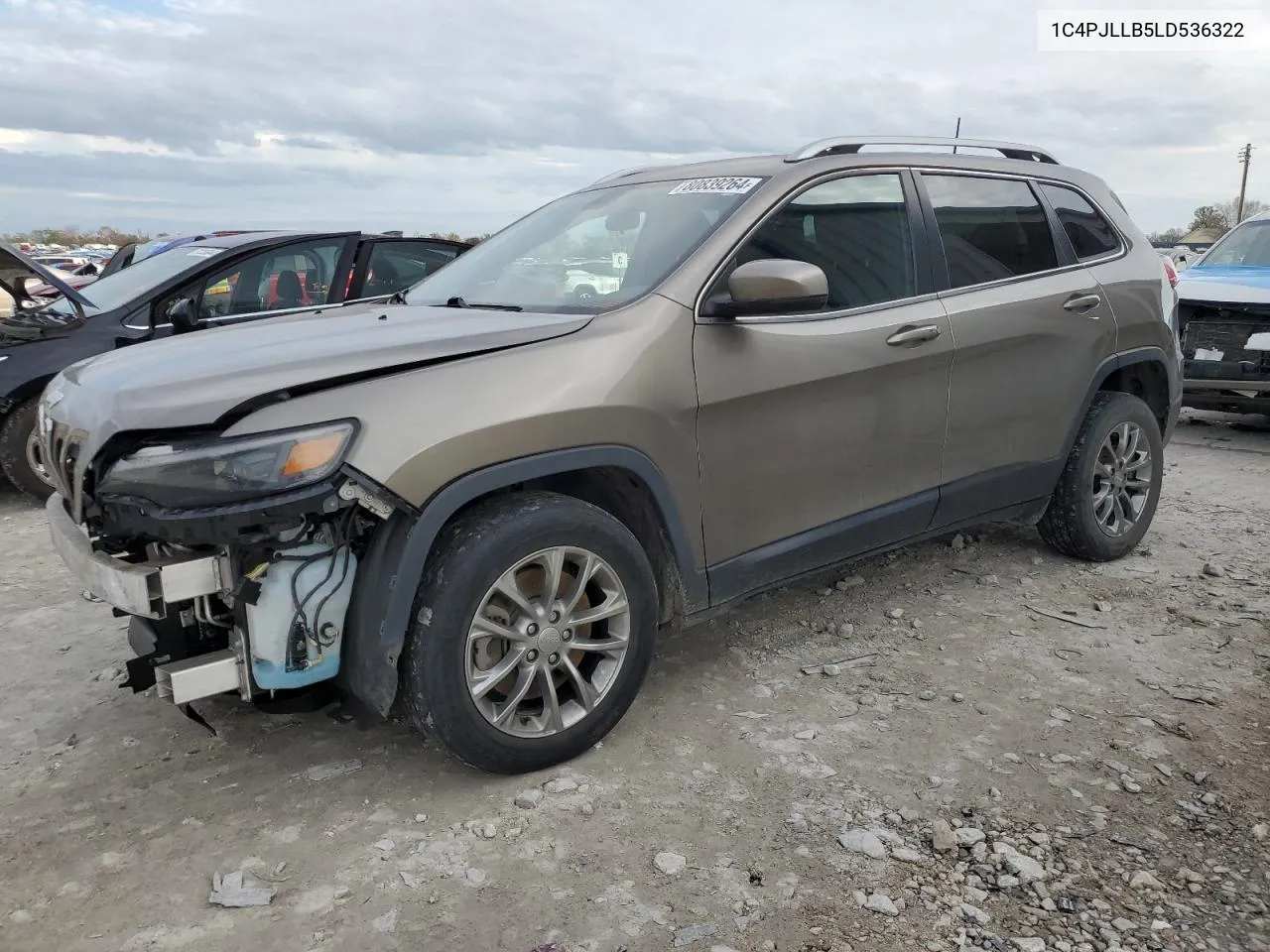 2020 Jeep Cherokee Latitude Plus VIN: 1C4PJLLB5LD536322 Lot: 80839264