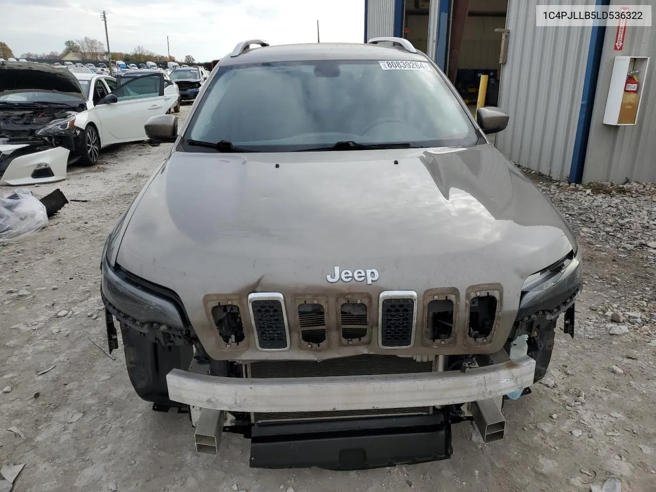 2020 Jeep Cherokee Latitude Plus VIN: 1C4PJLLB5LD536322 Lot: 80839264