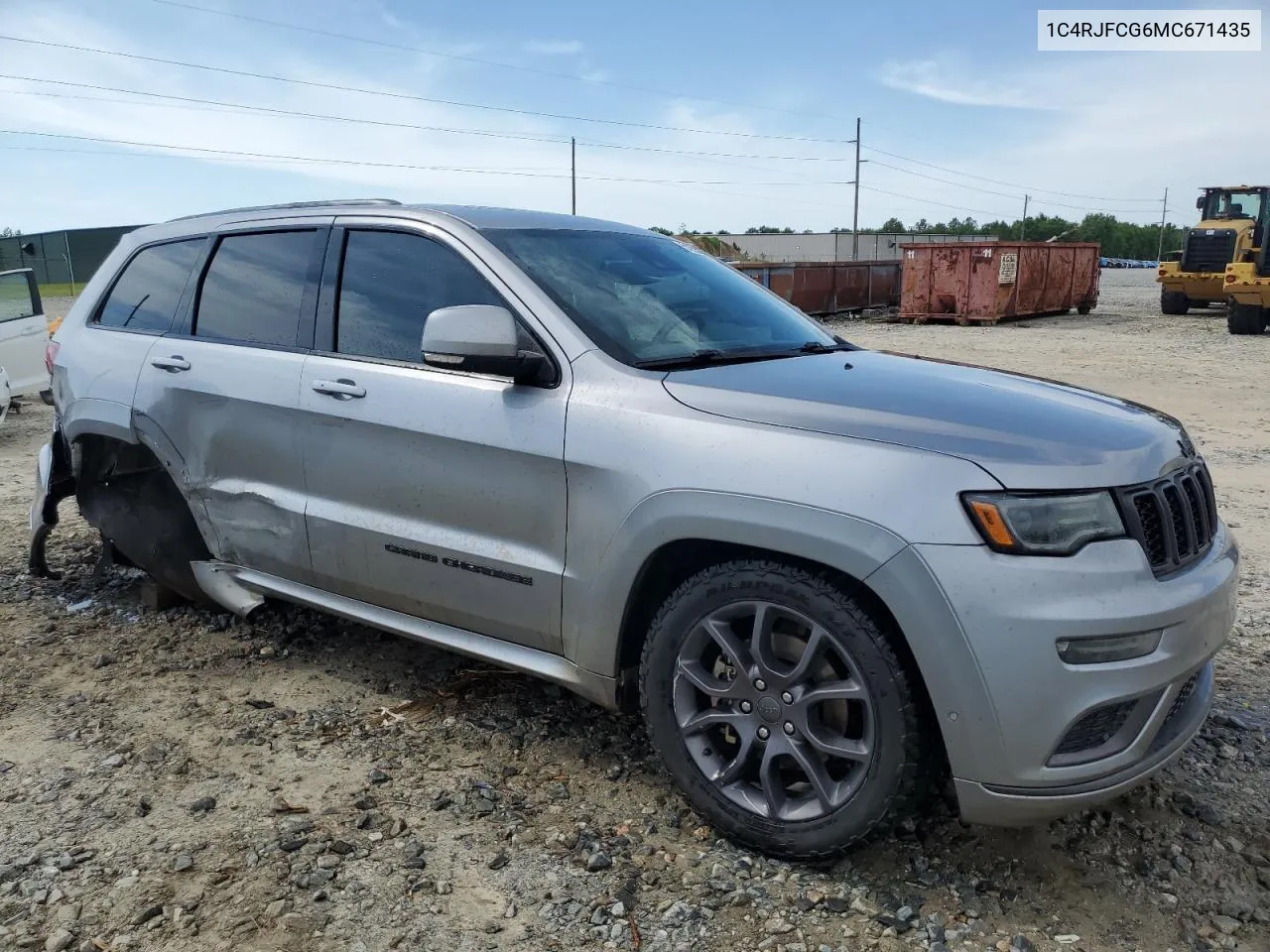 2021 Jeep Grand Cherokee Overland VIN: 1C4RJFCG6MC671435 Lot: 51250034