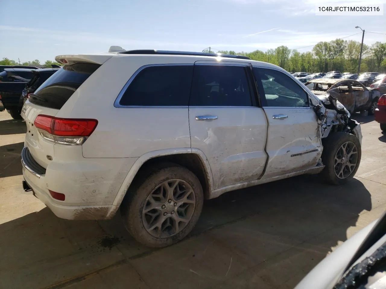 2021 Jeep Grand Cherokee Overland VIN: 1C4RJFCT1MC532116 Lot: 51382764