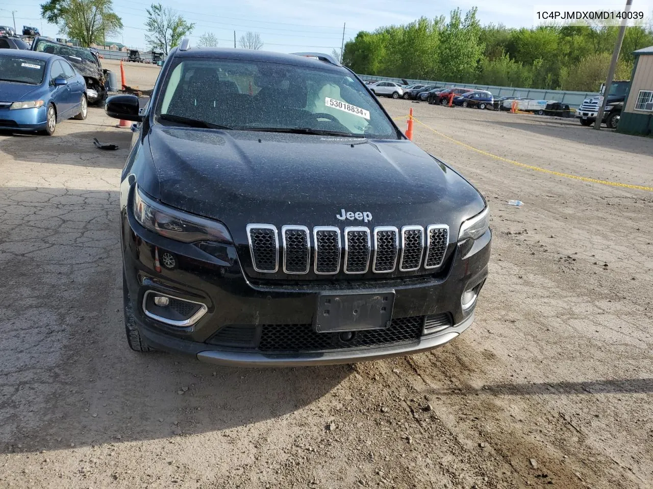 2021 Jeep Cherokee Limited VIN: 1C4PJMDX0MD140039 Lot: 53018834