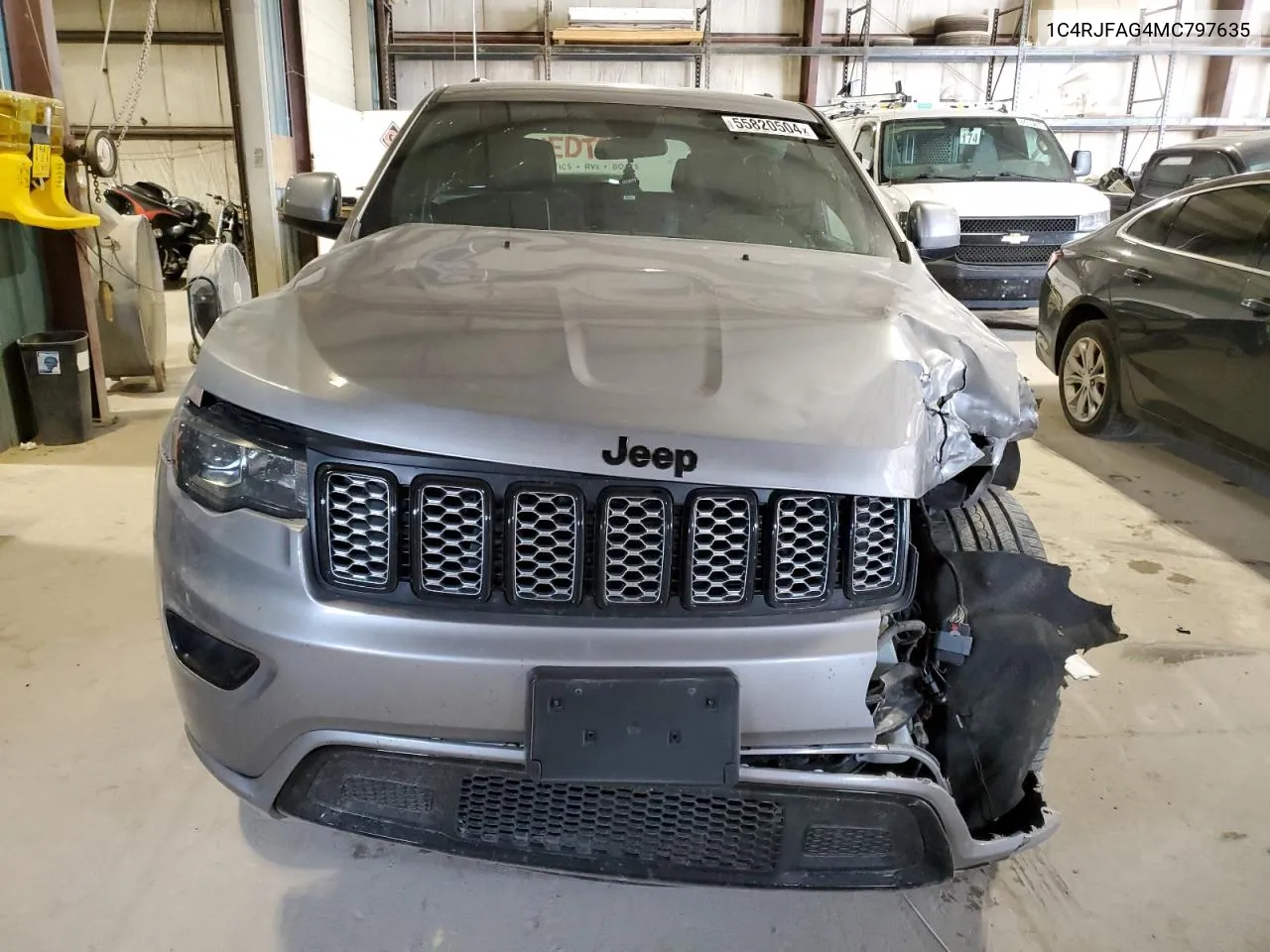 2021 Jeep Grand Cherokee Laredo VIN: 1C4RJFAG4MC797635 Lot: 55820504