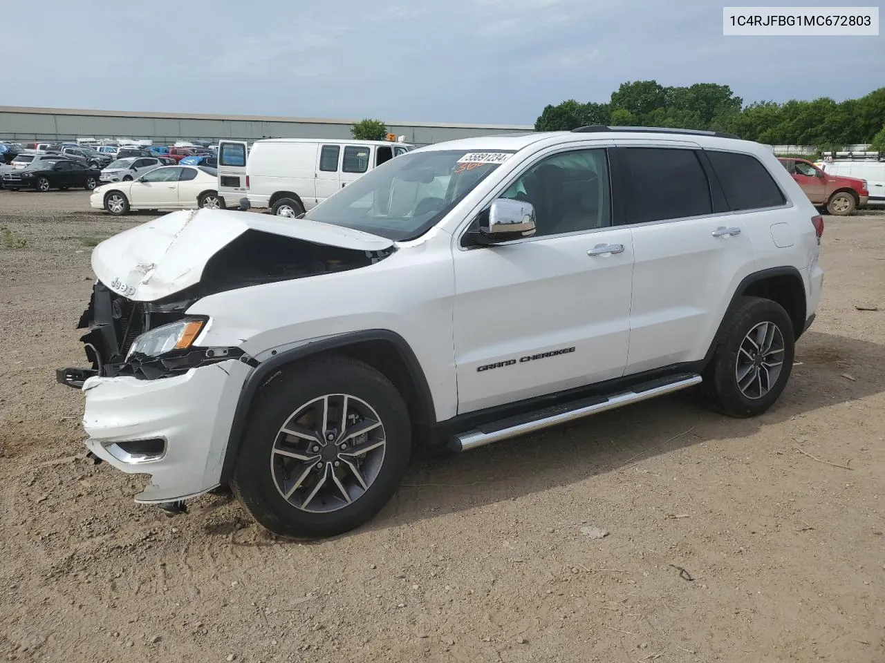 2021 Jeep Grand Cherokee Limited VIN: 1C4RJFBG1MC672803 Lot: 55891234