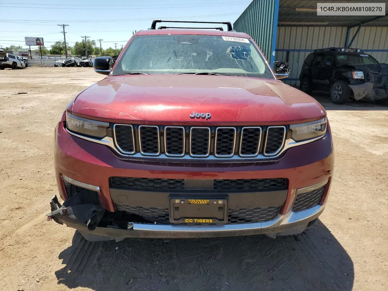 2021 Jeep Grand Cherokee L Limited VIN: 1C4RJKBG6M8108270 Lot: 57732004