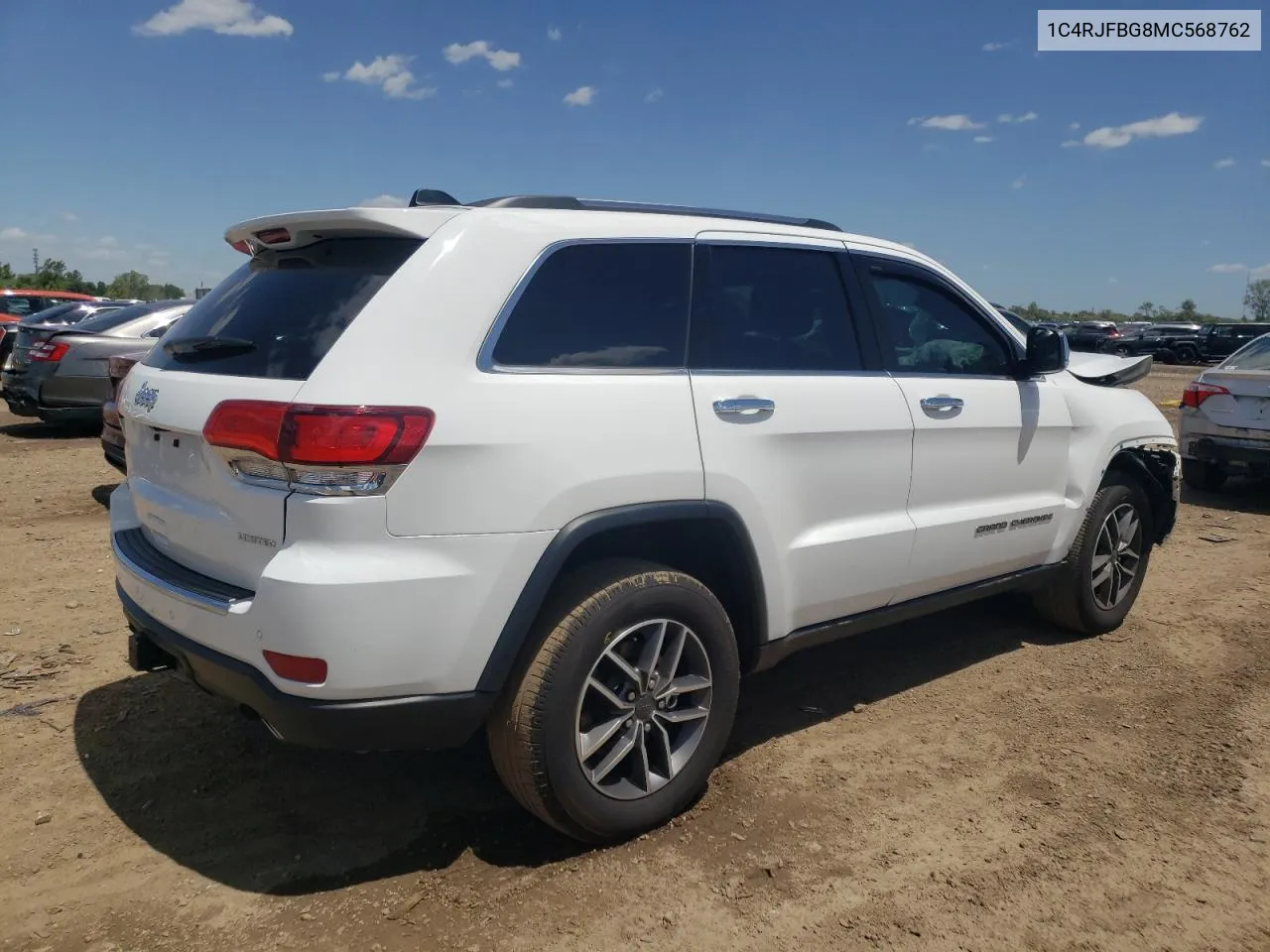 2021 Jeep Grand Cherokee Limited VIN: 1C4RJFBG8MC568762 Lot: 58018024