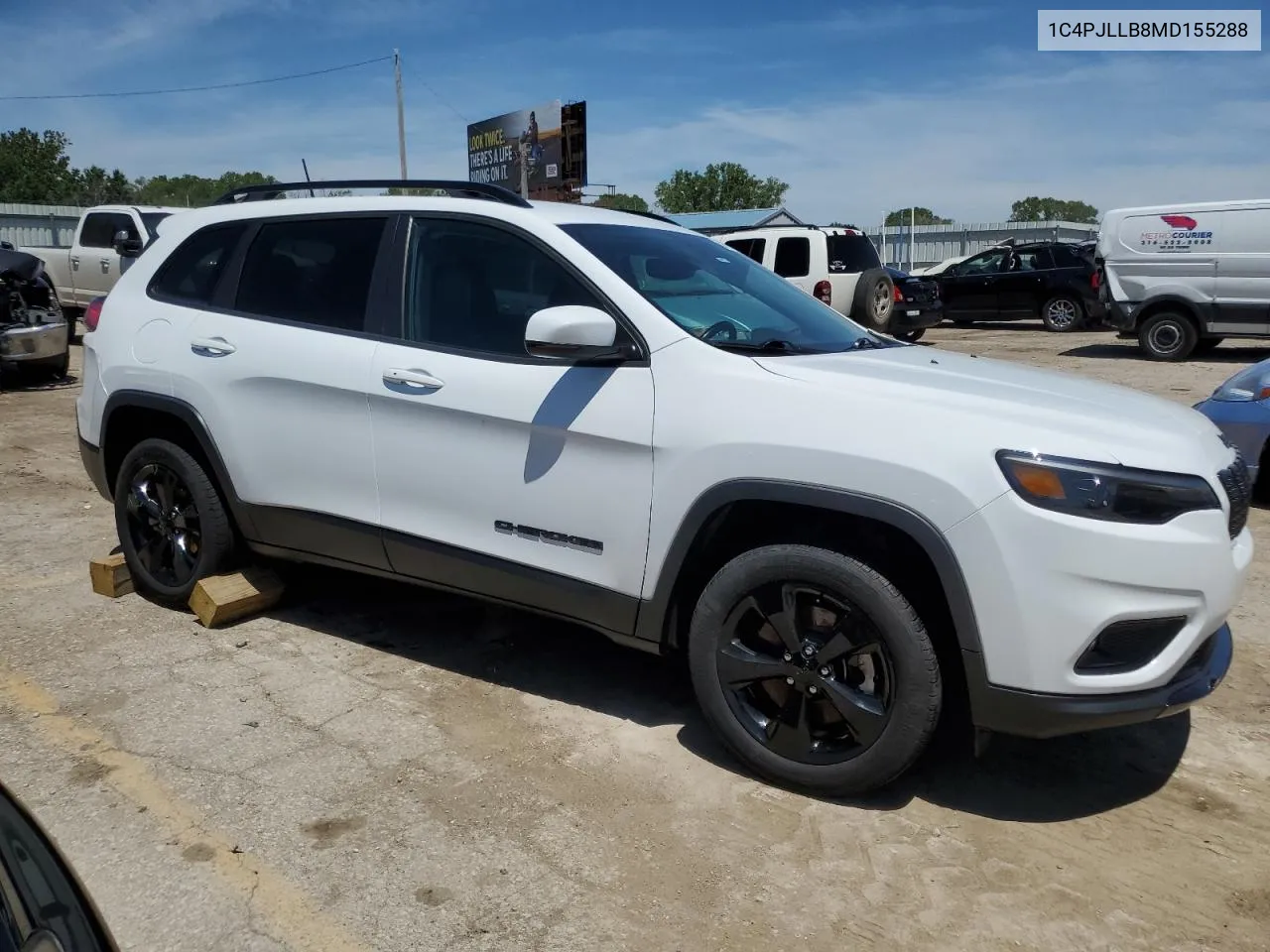 2021 Jeep Cherokee Latitude Plus VIN: 1C4PJLLB8MD155288 Lot: 58513914