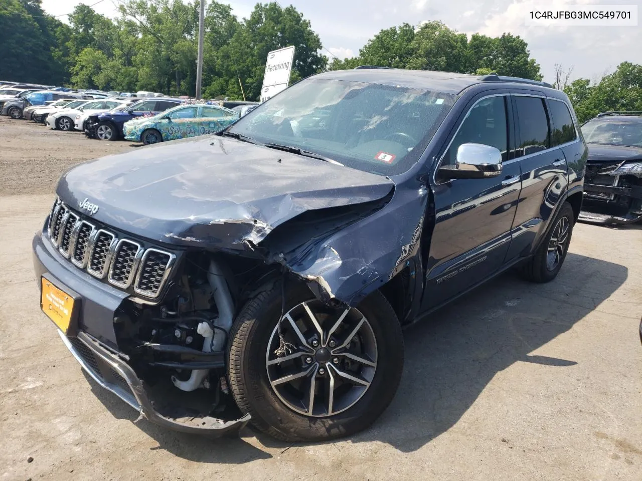 2021 Jeep Grand Cherokee Limited VIN: 1C4RJFBG3MC549701 Lot: 58953394