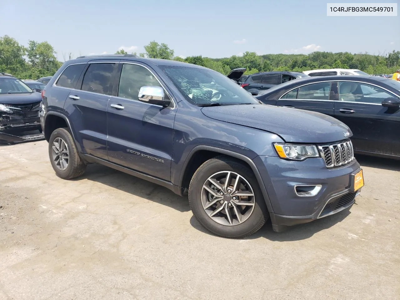 2021 Jeep Grand Cherokee Limited VIN: 1C4RJFBG3MC549701 Lot: 58953394