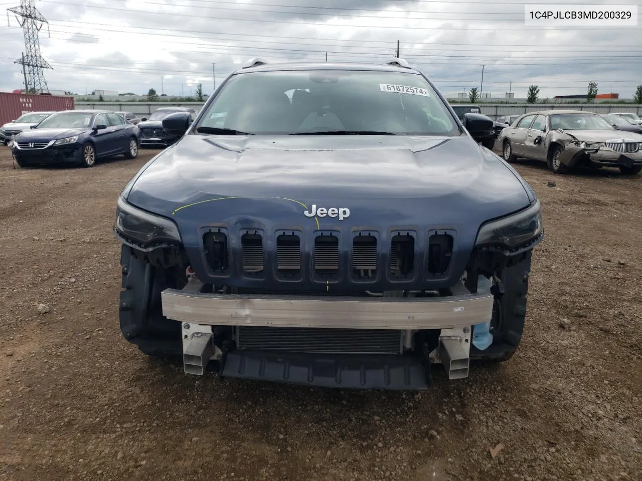 1C4PJLCB3MD200329 2021 Jeep Cherokee Latitude