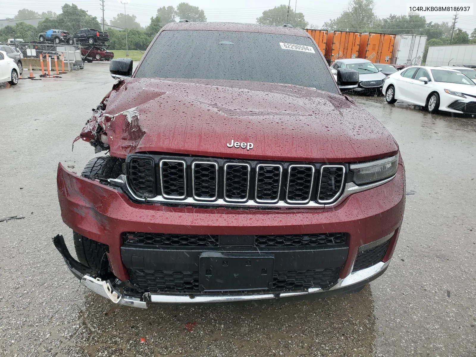 2021 Jeep Grand Cherokee L Limited VIN: 1C4RJKBG8M8186937 Lot: 62290594