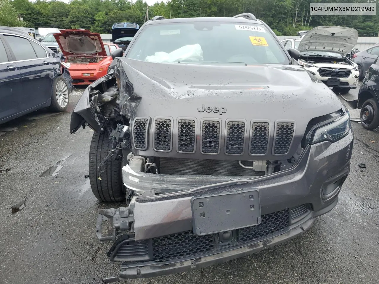 2021 Jeep Cherokee Latitude Lux VIN: 1C4PJMMX8MD219989 Lot: 62468274