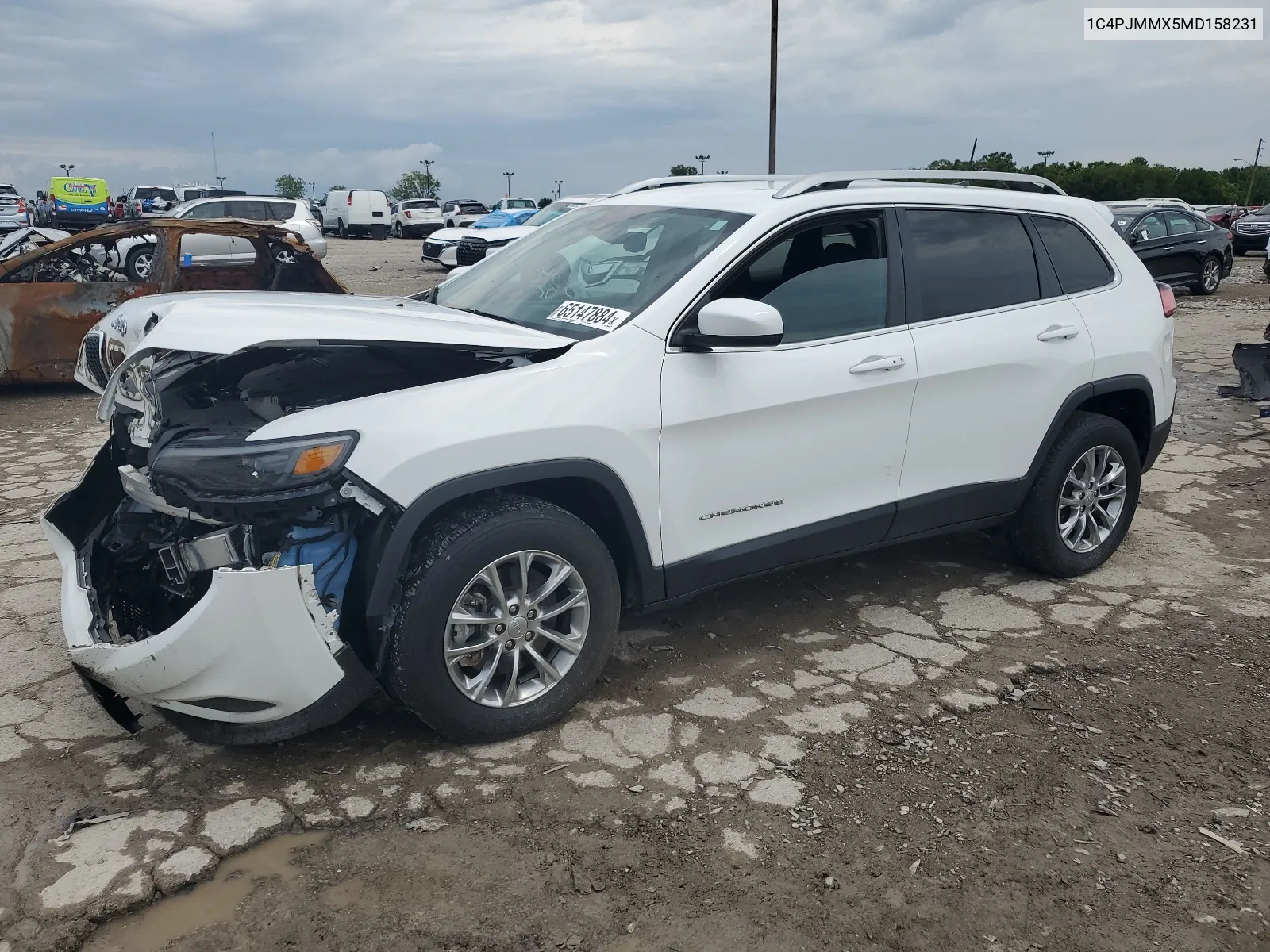 2021 Jeep Cherokee Latitude Lux VIN: 1C4PJMMX5MD158231 Lot: 65147884