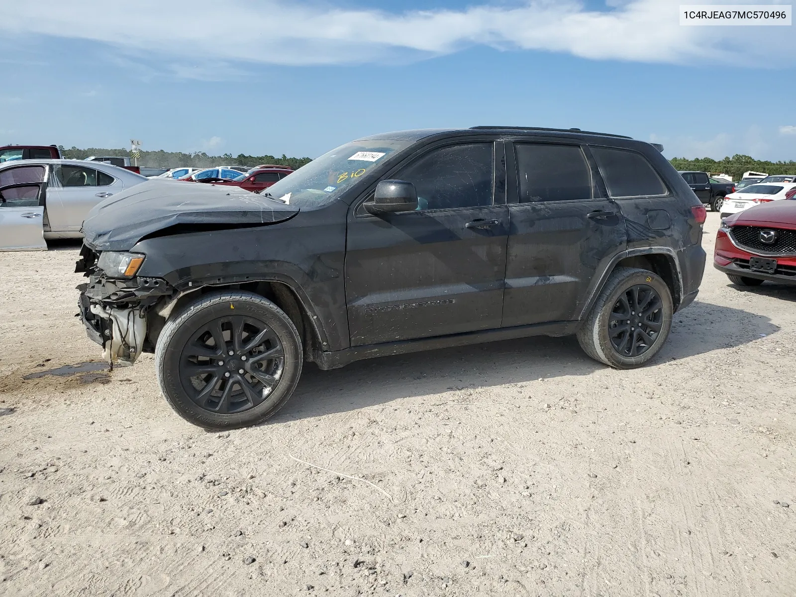 2021 Jeep Grand Cherokee Laredo VIN: 1C4RJEAG7MC570496 Lot: 73298214