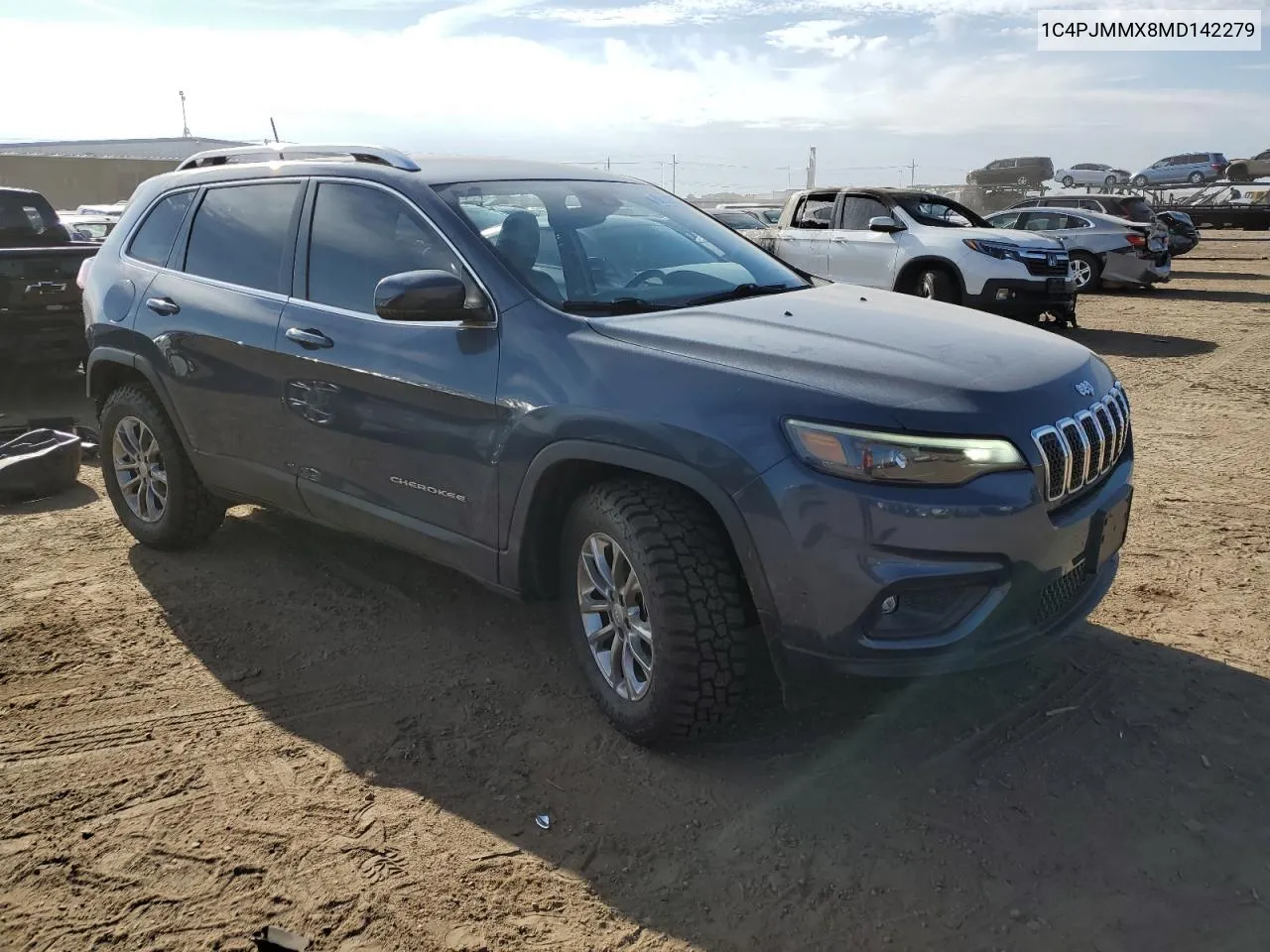 2021 Jeep Cherokee Latitude Lux VIN: 1C4PJMMX8MD142279 Lot: 68039794