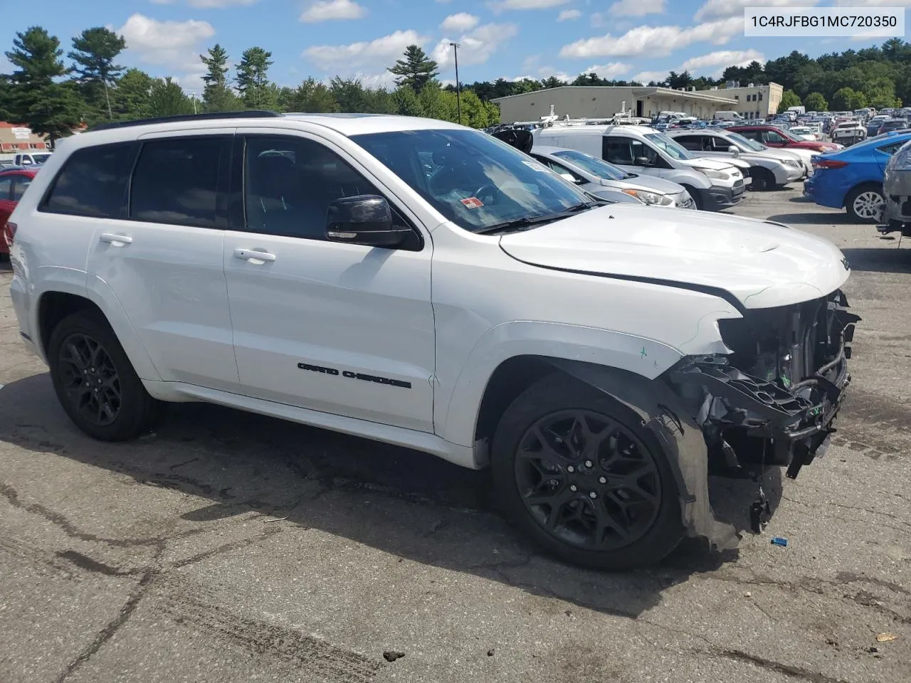 2021 Jeep Grand Cherokee Limited VIN: 1C4RJFBG1MC720350 Lot: 68239124